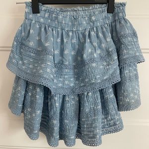 Aerie Rock n Ruffle Mini Skirt